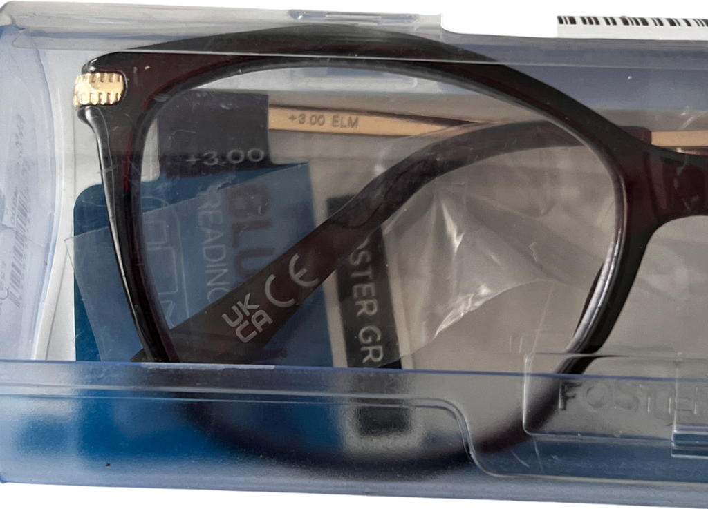 foster grant Elm Lenses Reading Glasses  Brown/red +3