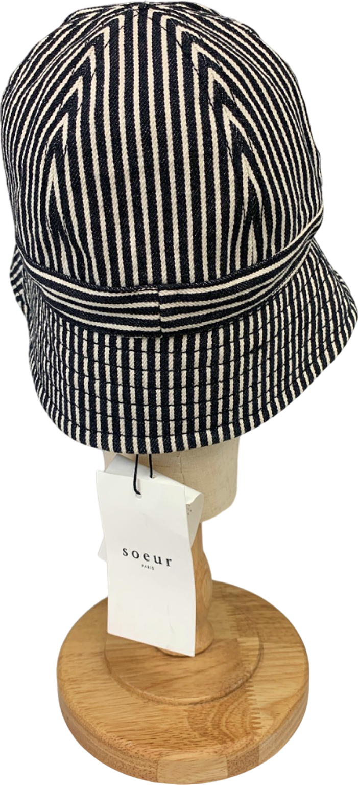 Soeur Noir/Blanc Stripe Bucket Hat One Size