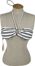 Heidi Klein White Bay Ring Bandeau Top UK S
