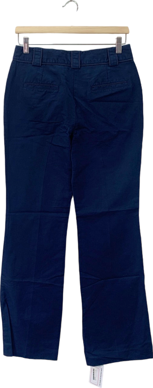 Boden Navy Flared Linen Trousers Size 8L