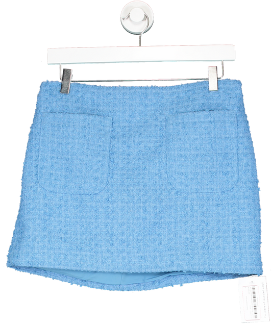 H&M Blue Pocket Detail Mini Skirt UK 12