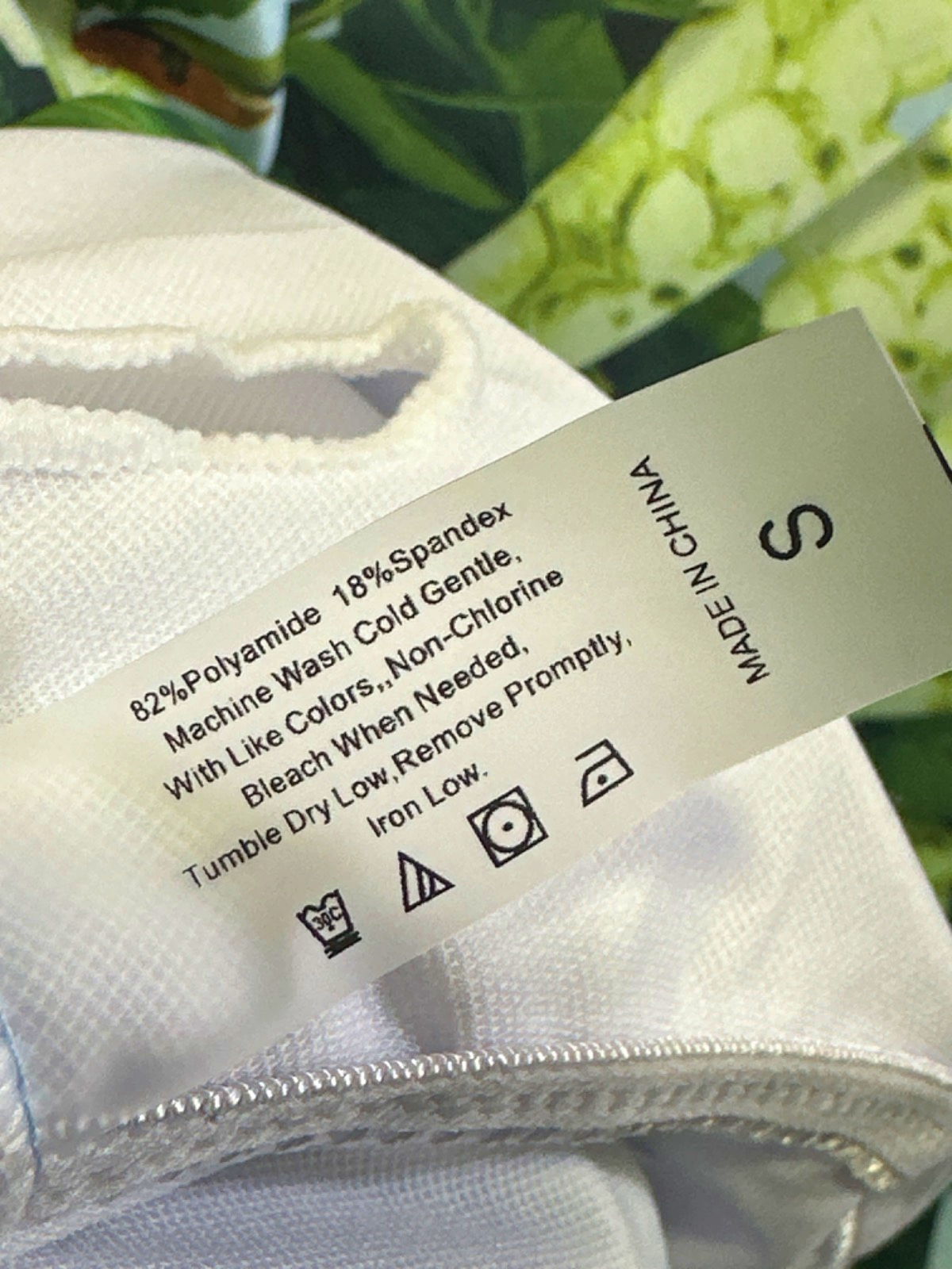 ODOLDI Green Floral Off-Shoulder Swimsuit UK S