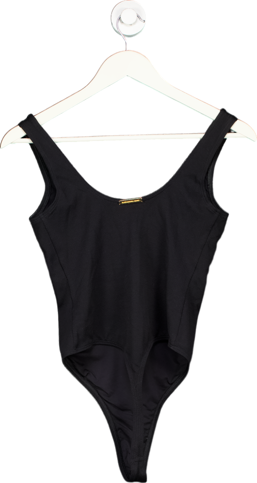 Alexandra Miro Black sculpted neckline Swimsuit UK M