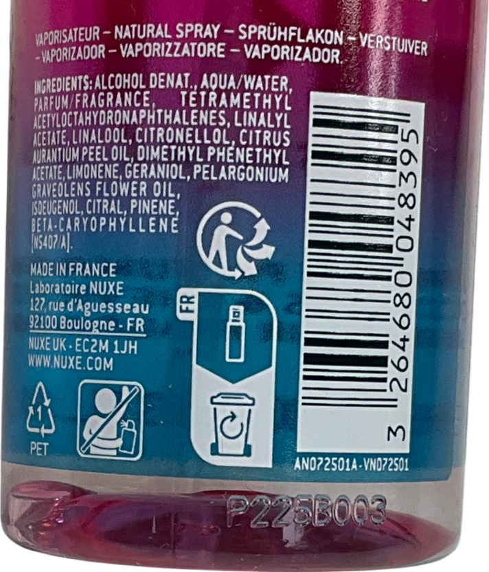 Nuxe Hair & Skin Sensual Era Body And Hair Fragrant Mist 100ml