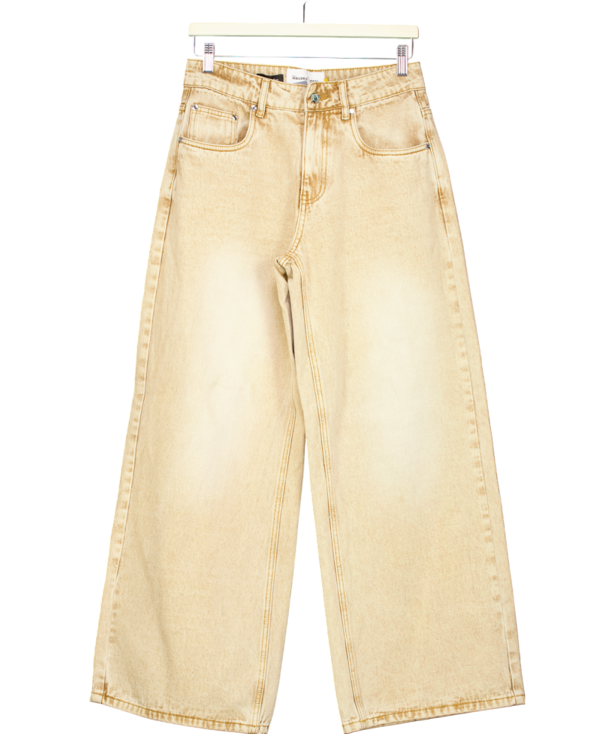 HOUSE OF SUNNY Brown Wide Leg Jeans Volume 23 UK XS
