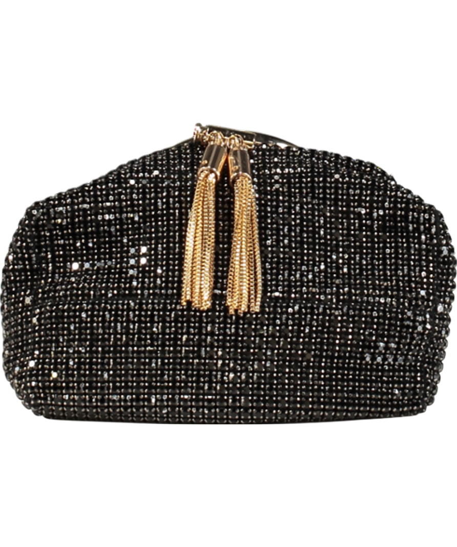 FOREVER NEW Black Skylah Sparkle Metal-handle Bag