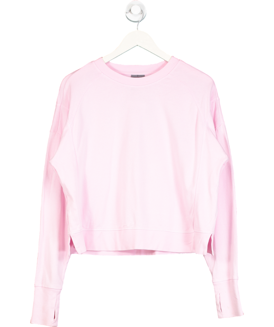 Sweaty Betty Pink After Class Crop Sweatshirt UK S