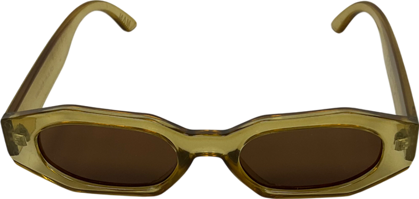 boohooMan Green Octagonal Framed Sunglasses One Size