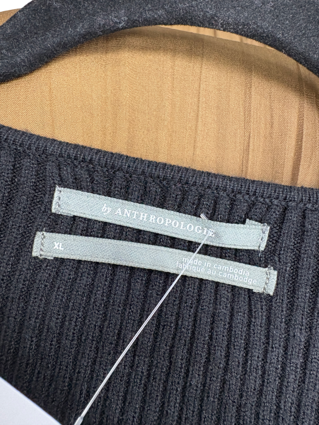 Anthropologie Black Thea Layered Sweater Dress UK XL