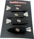 Huda Beauty Black Hair Clips X4 One Size