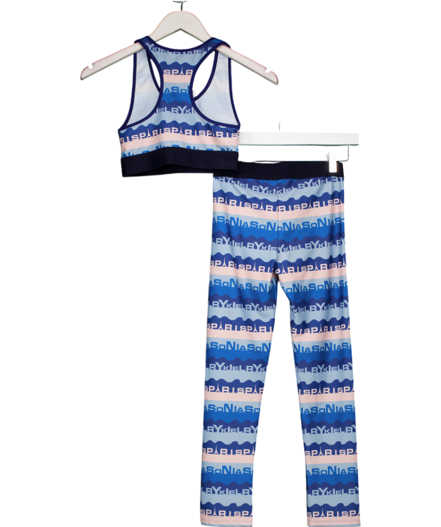 Sonia Rykiel Multicoloured Graphic Print Leggings (12 Yrs) And Crop Top Set 14 Years