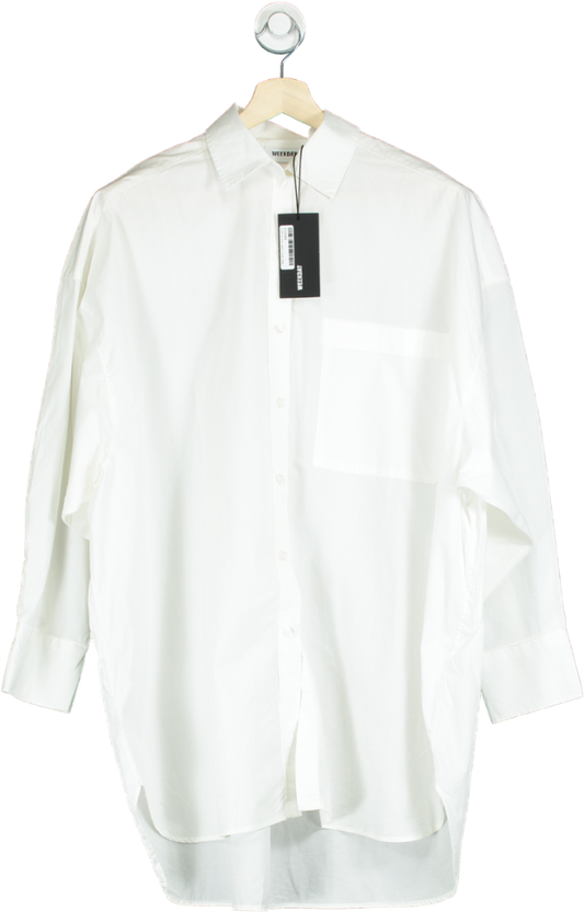 Weekday White Oversize Shirt WS EXCL UK S