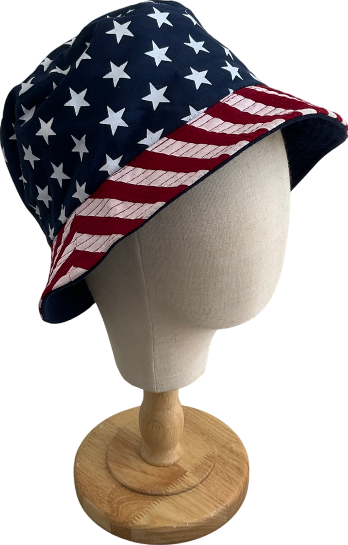 Multicoloured Stars And Stripes Bucket Hat One Size