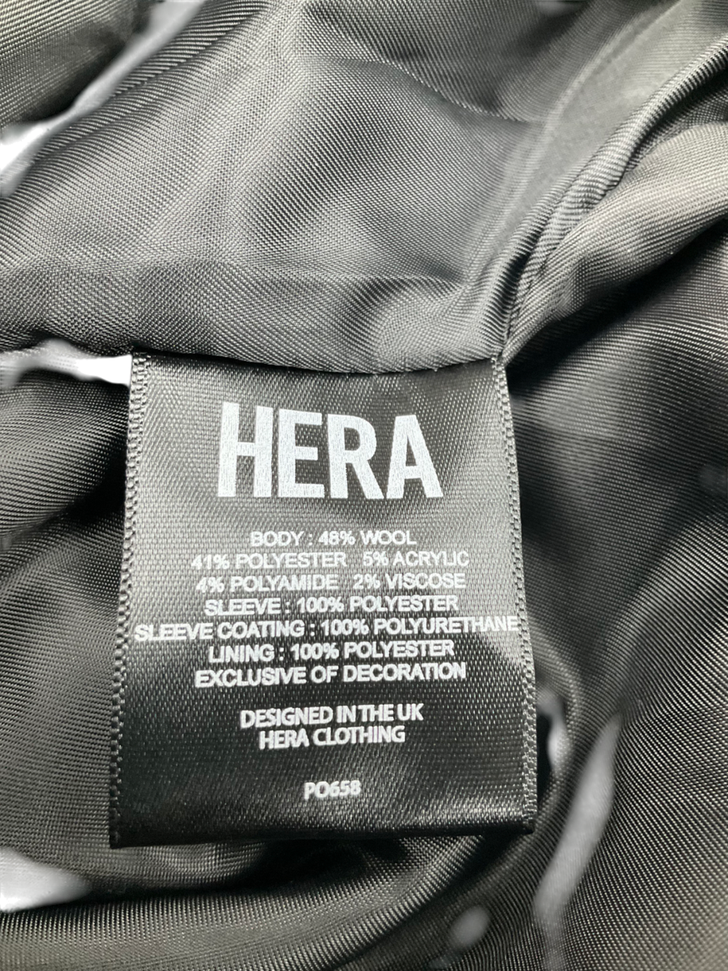 Hera Black Varsity Jacket UK S