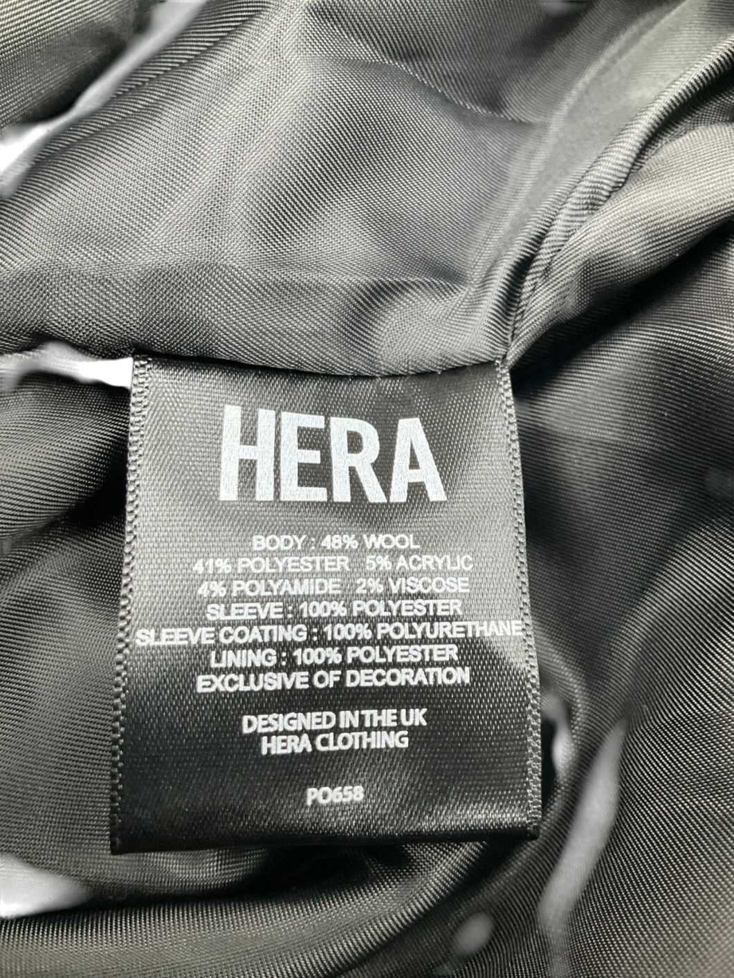 Hera Black Varsity Jacket UK S