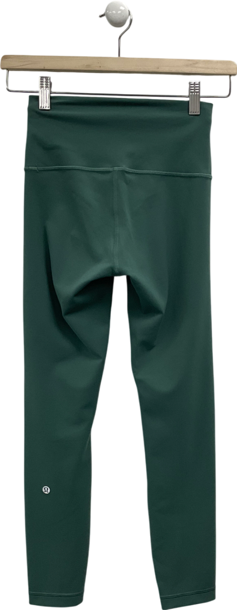 Lululemon Green High Waist Leggings UK S