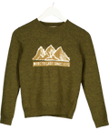 Bonpoint Green Thibault Intarsia Knit Sweater 12 Years