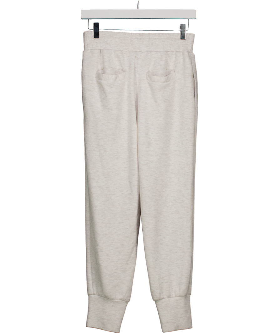 Varley Cream Marl The Slim Cuff Trousers 25" UK XS