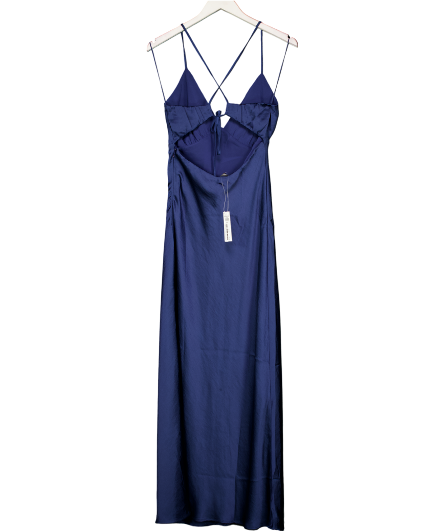 Abercrombie & Fitch Blue The A&f Julia Slip Tie-back Maxi Dress UK S