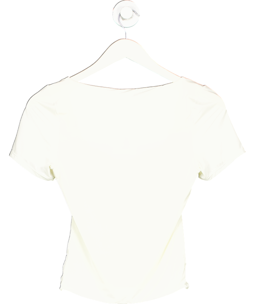 Karen Millen Cream Contour Jersey Shirt UK S