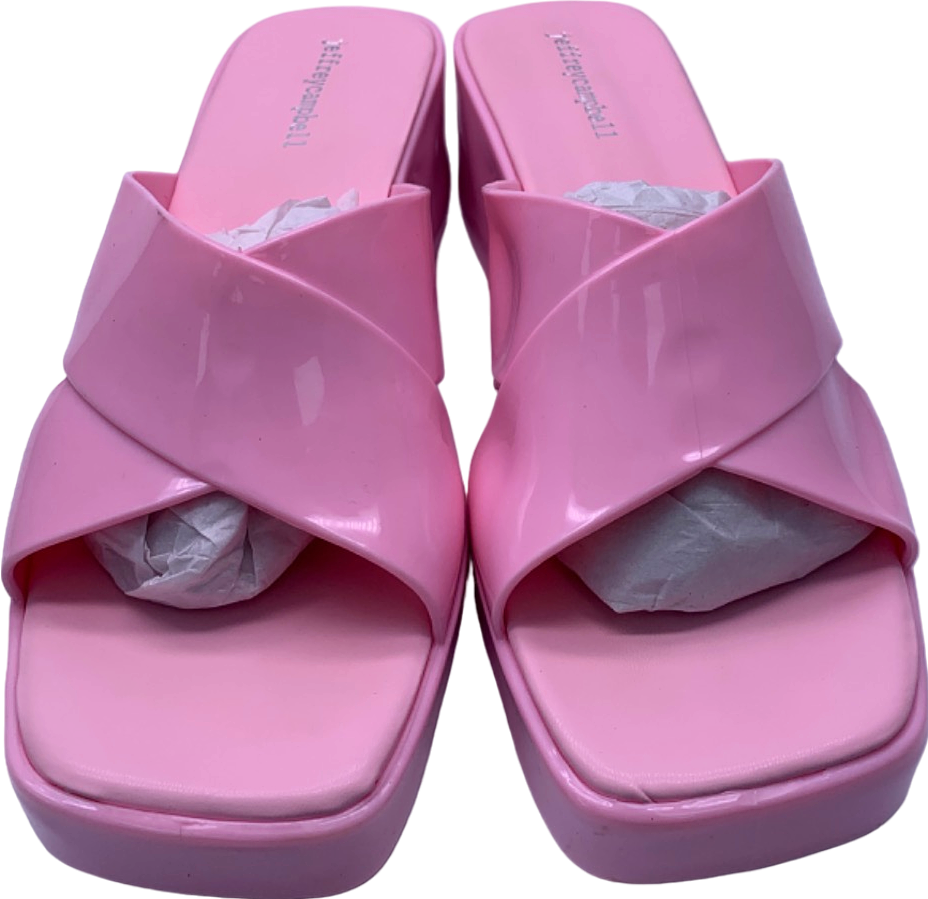 Jeffrey Campbell Pink Patched Platform Heels UK Size 8