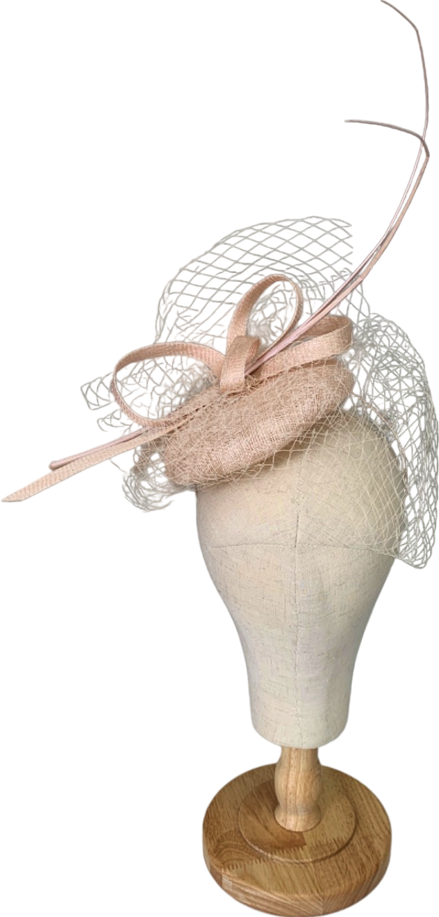 Beige Fascinator One Size