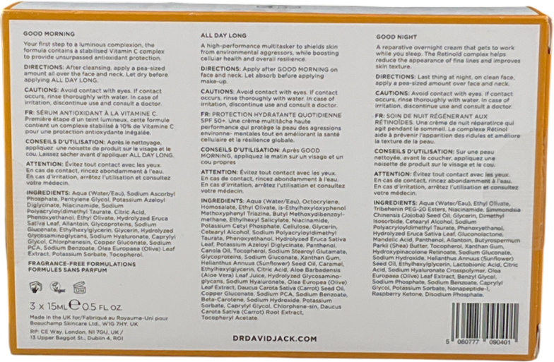 dr david jack Travel Daily Skin Trio The Discovery Set 3x15mk