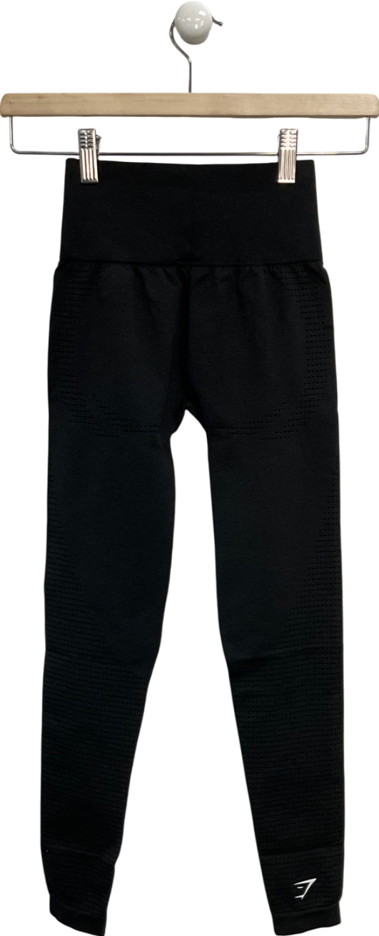 gymshark Black Vital Seamless 2.0 Leggings UK XS