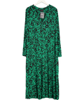 live unlimited Green Long Sleeve Floral Print Jersey Dress UK 26