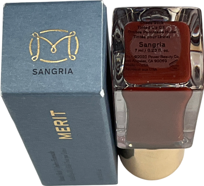 merit Shade Slick Tinted Lip Oil Sangria 7ml