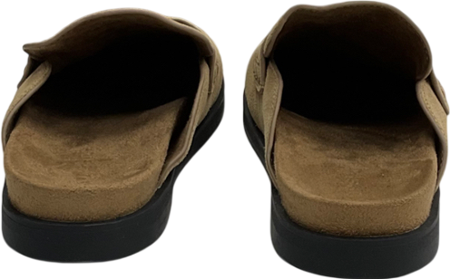 Topshop Nude Addie Real Suede Mule Loafer In Taupe UK 5 EU 38
