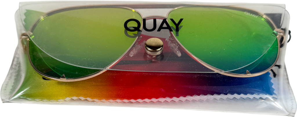 QUAY Metallic High Key Sunglasses in Case