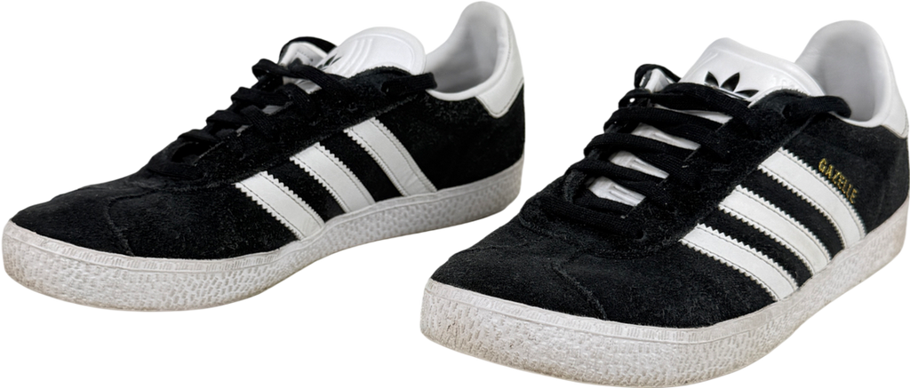 Adidas Originals Black & White Gazelle Trainers UK 5 EU 38