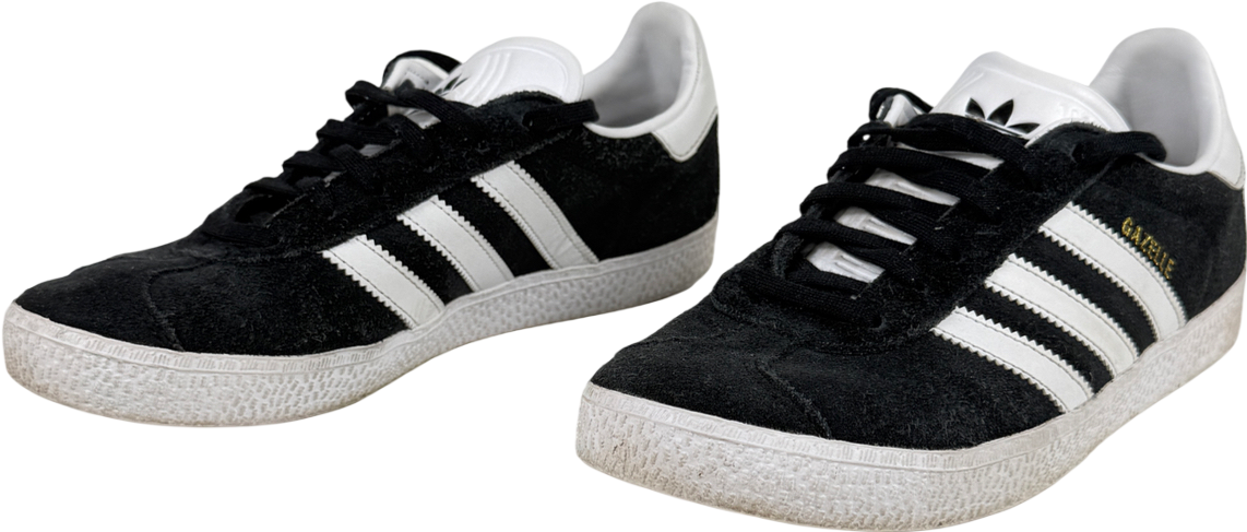 Adidas Originals Black & White Gazelle Trainers UK 5 EU 38