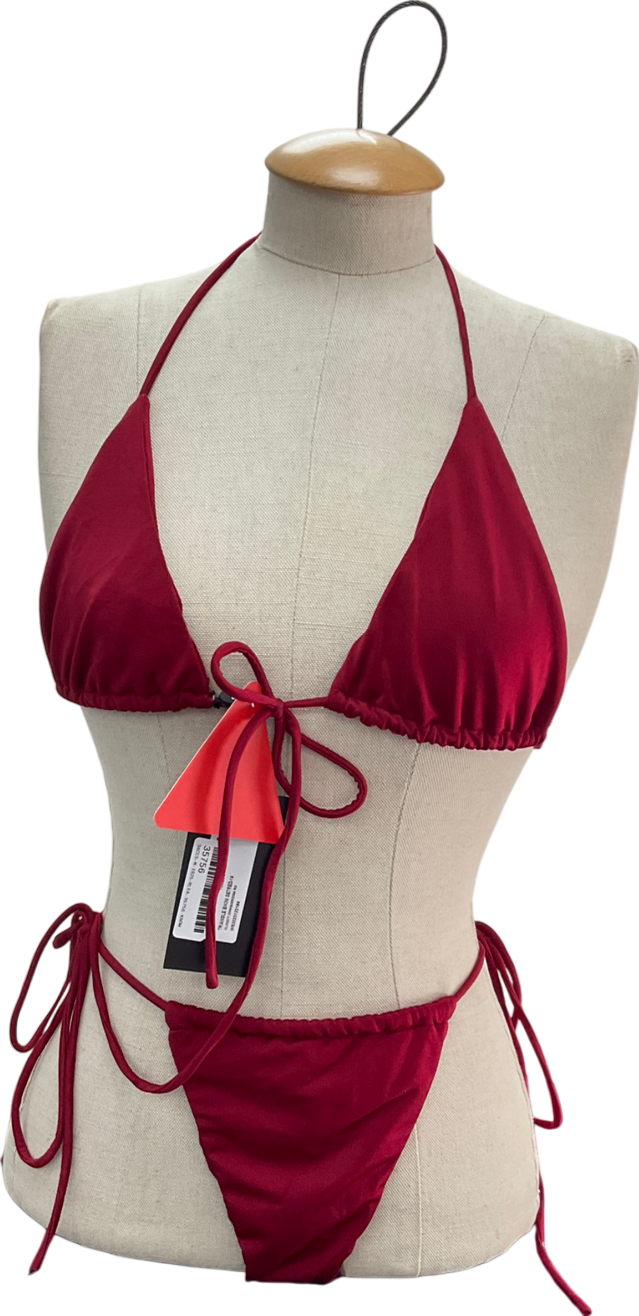 Ego Set Red Triangle Bikini Set UK 14