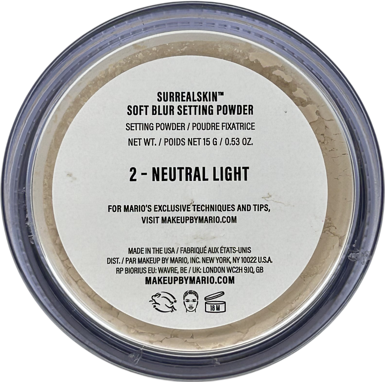 By Mario Surrealskin Soft Blur Setting Powder 2-neutral Light 15g