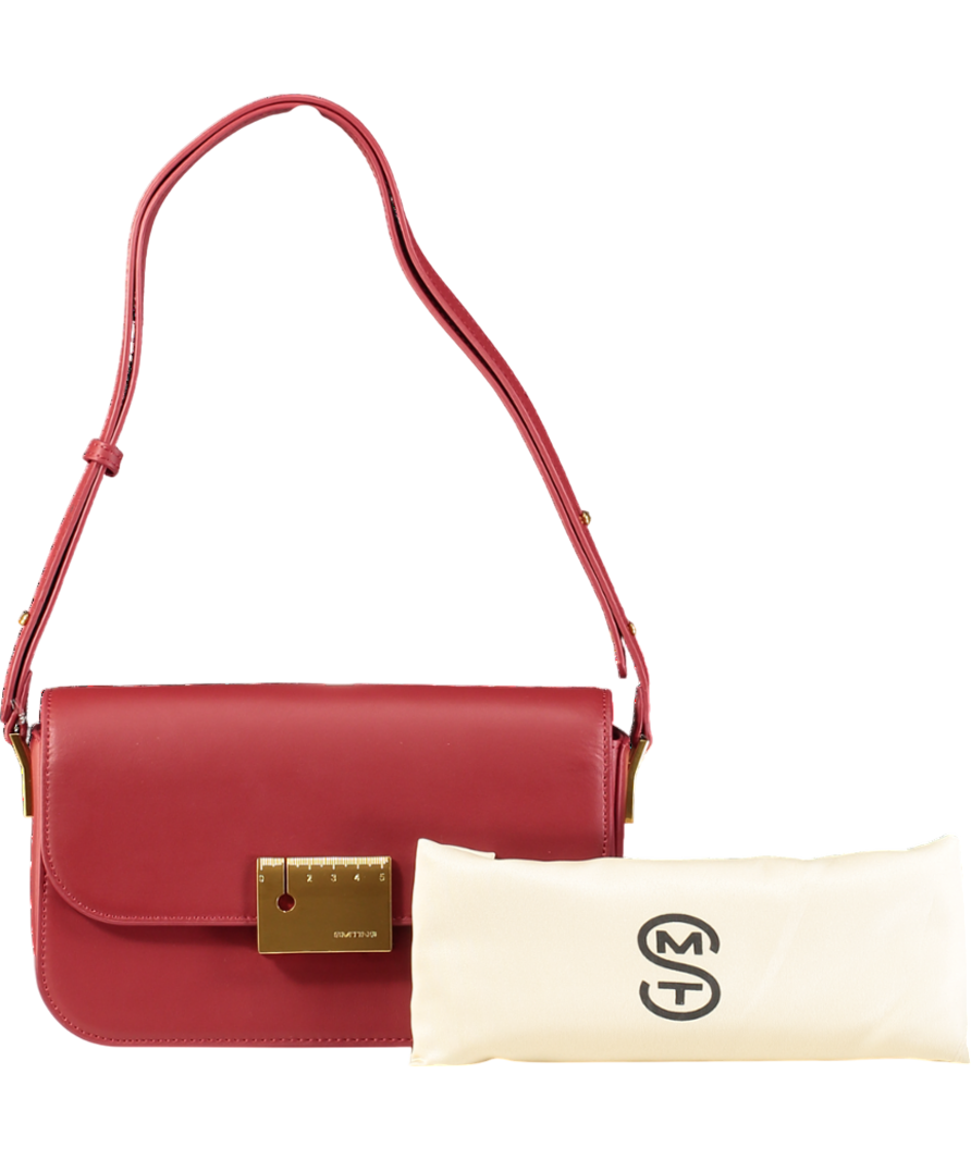 Smting Red Medium Flap Bag
