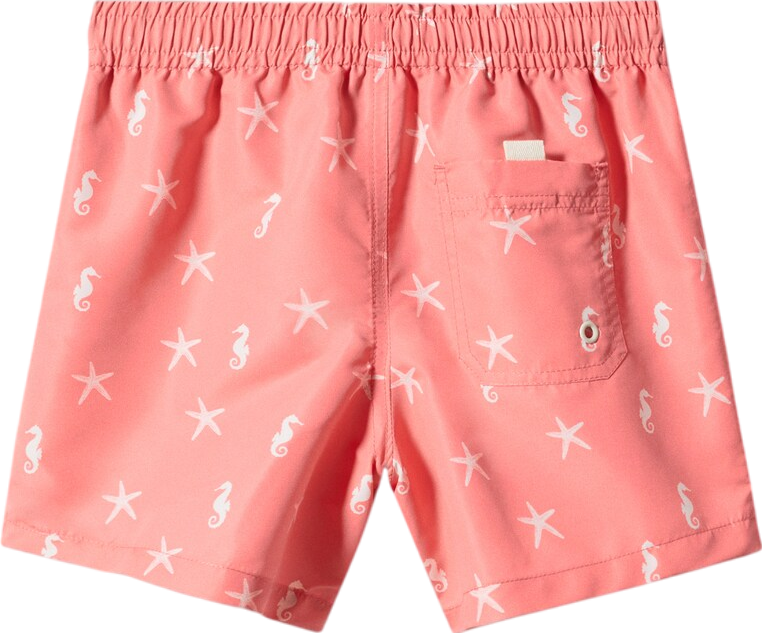 MANGO Red Star Print Swim shorts 5 Years