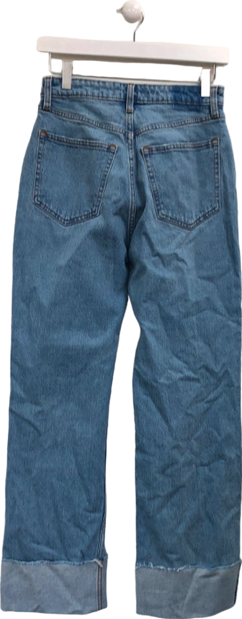 Abercrombie & Fitch Blue '90s Relaxed High Rise Jeans UK 8