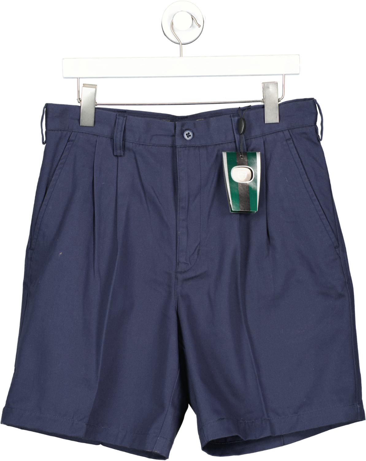 Nike Golf Navy Blue Cotton Chino Golf Logo Shorts W32