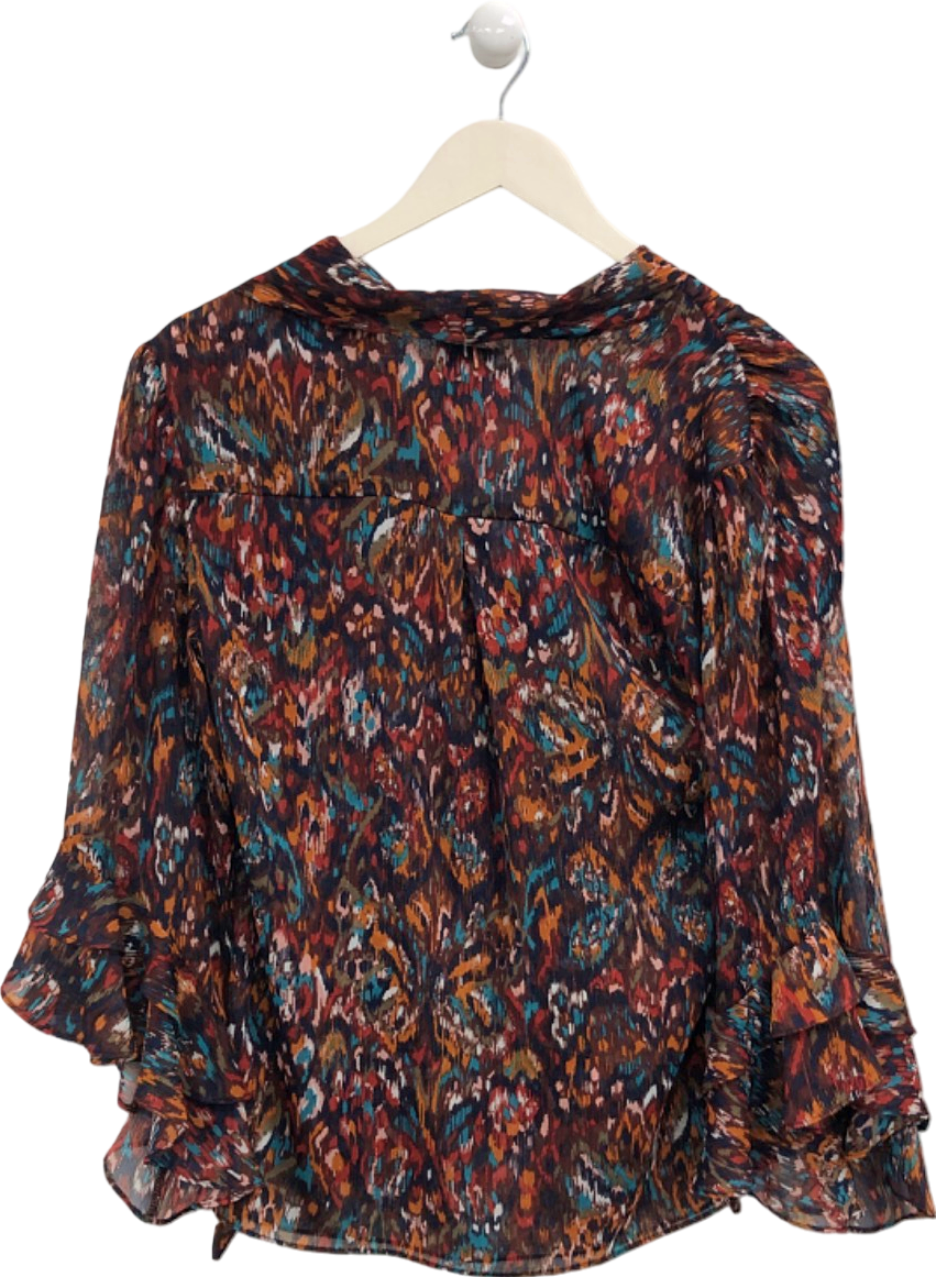 MISA Los Angeles Multi-Colour Printed Blouse UK XS