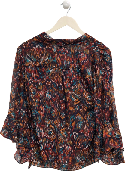 MISA Los Angeles Multi-Colour Printed Blouse UK XS