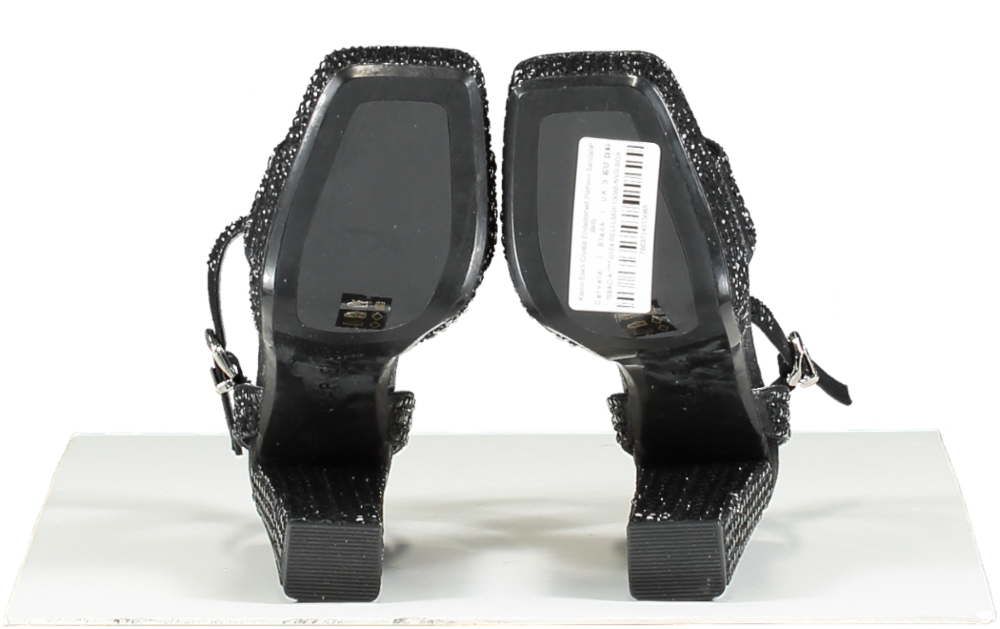 Carvela Kianni Black Crystal Embellished Platform Sandals Bnib UK 3 EU 36 👠