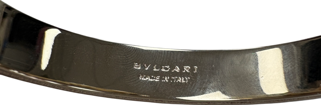 BVLGARI Metallic Serpenti Forever Leather / Gold plated enamel Bracelet