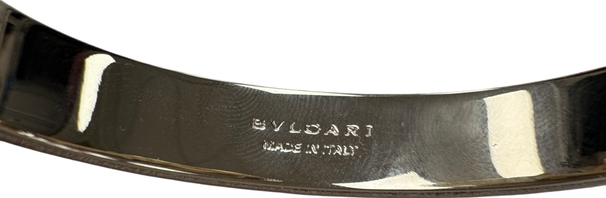 BVLGARI Metallic Serpenti Forever Leather / Gold plated enamel Bracelet