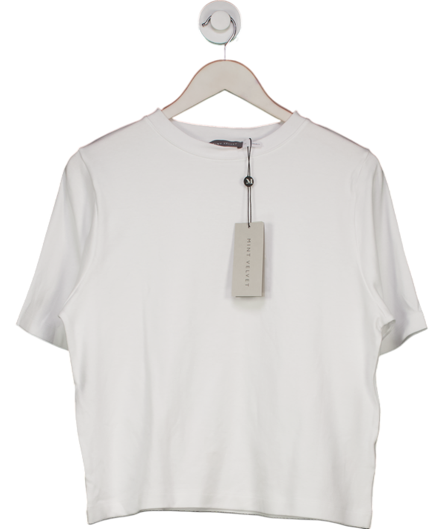 Mint Velvet White Ultimate Cotton T-shirt UK M