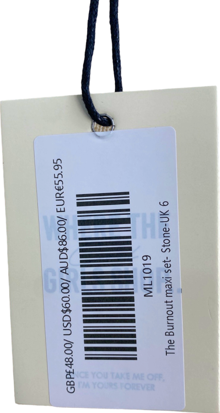 Mars The Label Stone Burnout Maxi Set UK 6