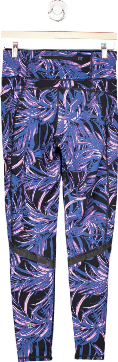 Sweaty Betty Black & Purple Zero Gravity Leggings UK M Full Length