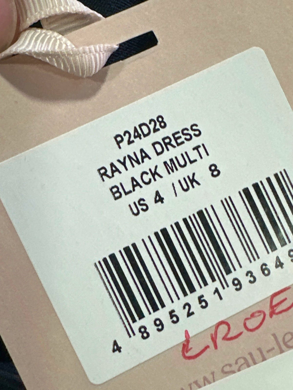 SAU LEE Black Multi Rayna Dress UK 10