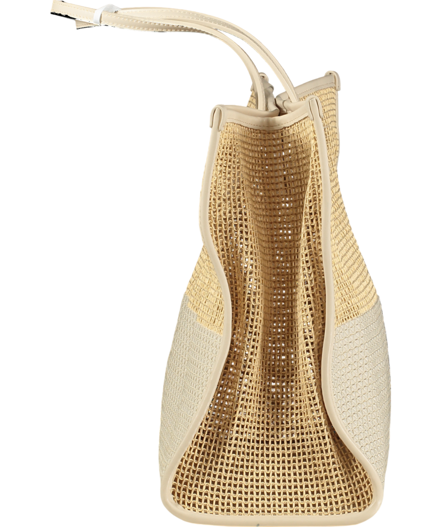 Tommy Hilfiger Cream City Summer Large Woven Tote / Beach Bag